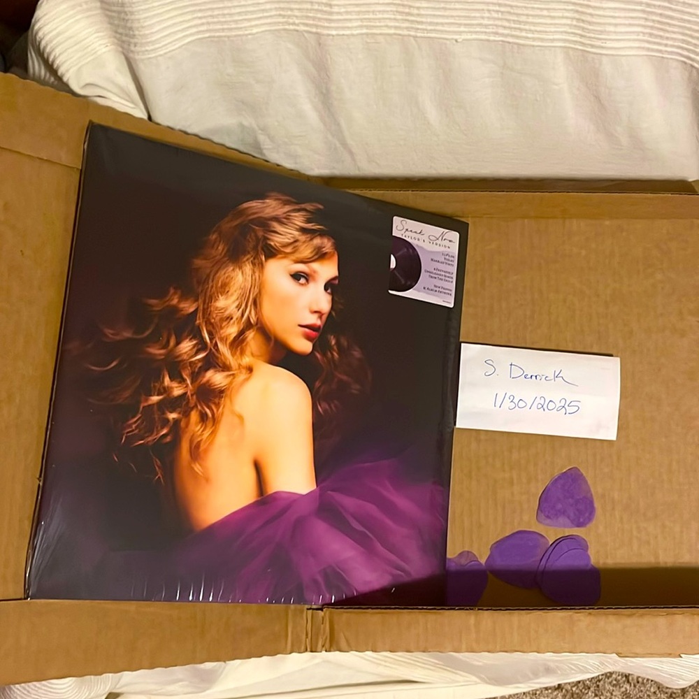 Speak Now Taylor’s Version Vinyl Records, NIB with confetti. Shrink wrapped.